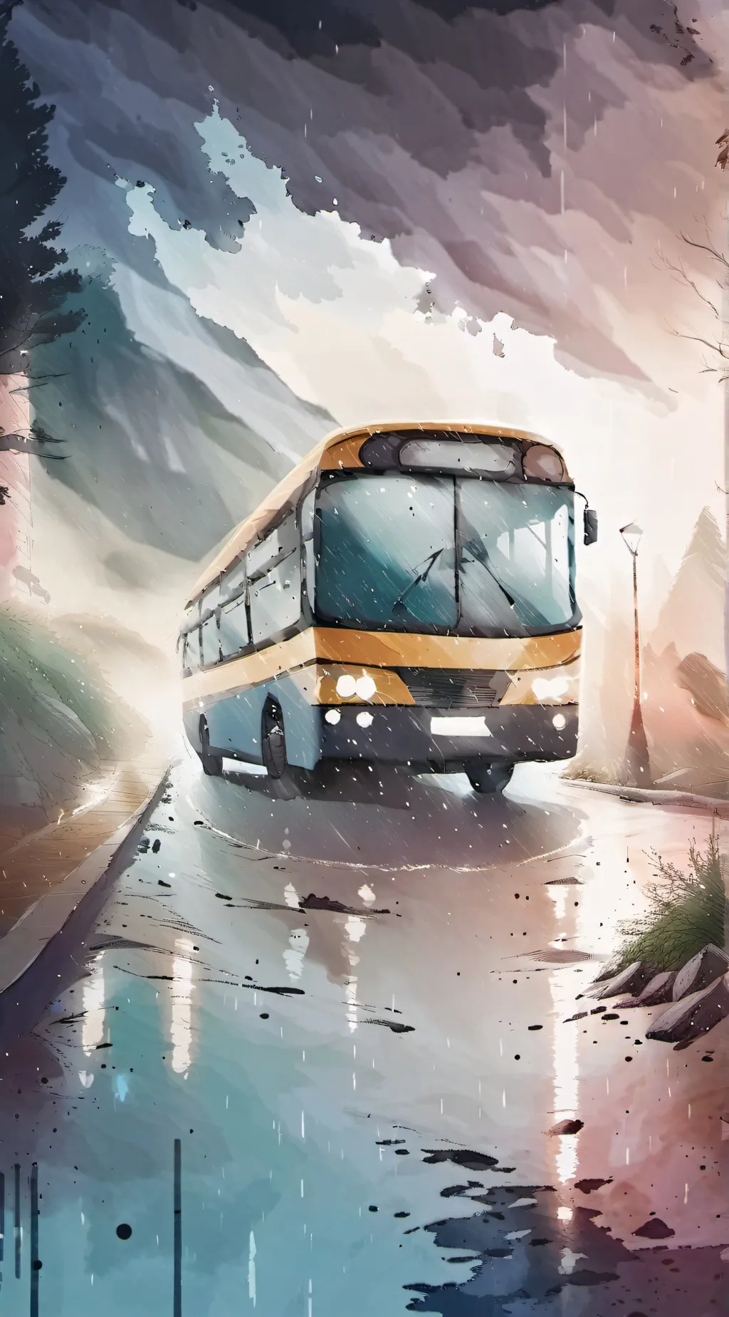 ai character: MHA Road trip! background