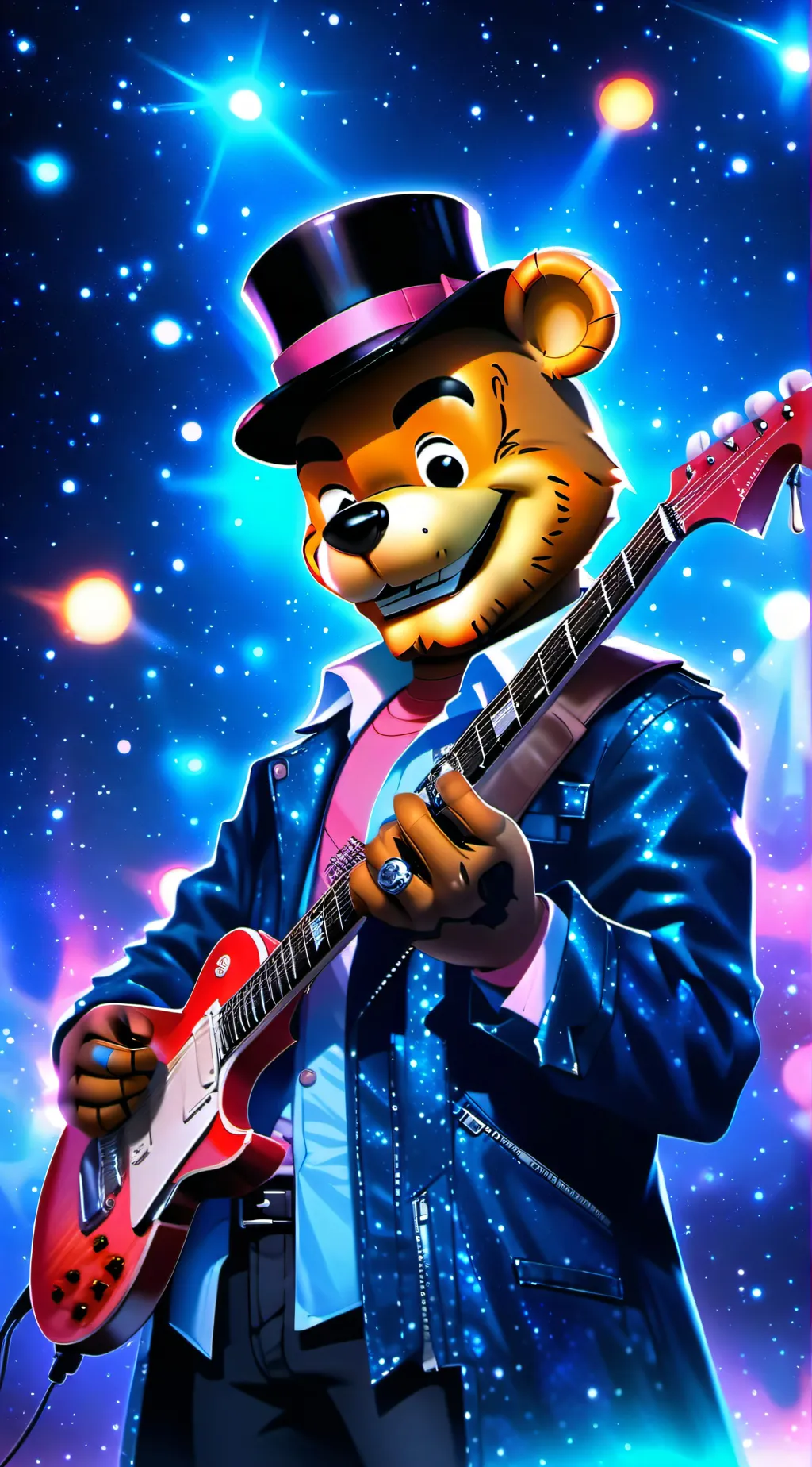 ai character: Glamrock Freddy background
