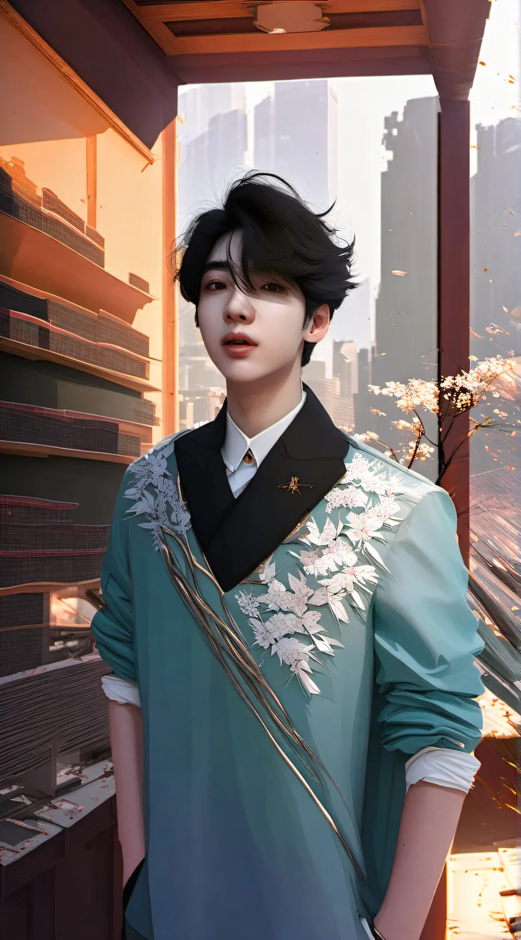 ai character: Leon background