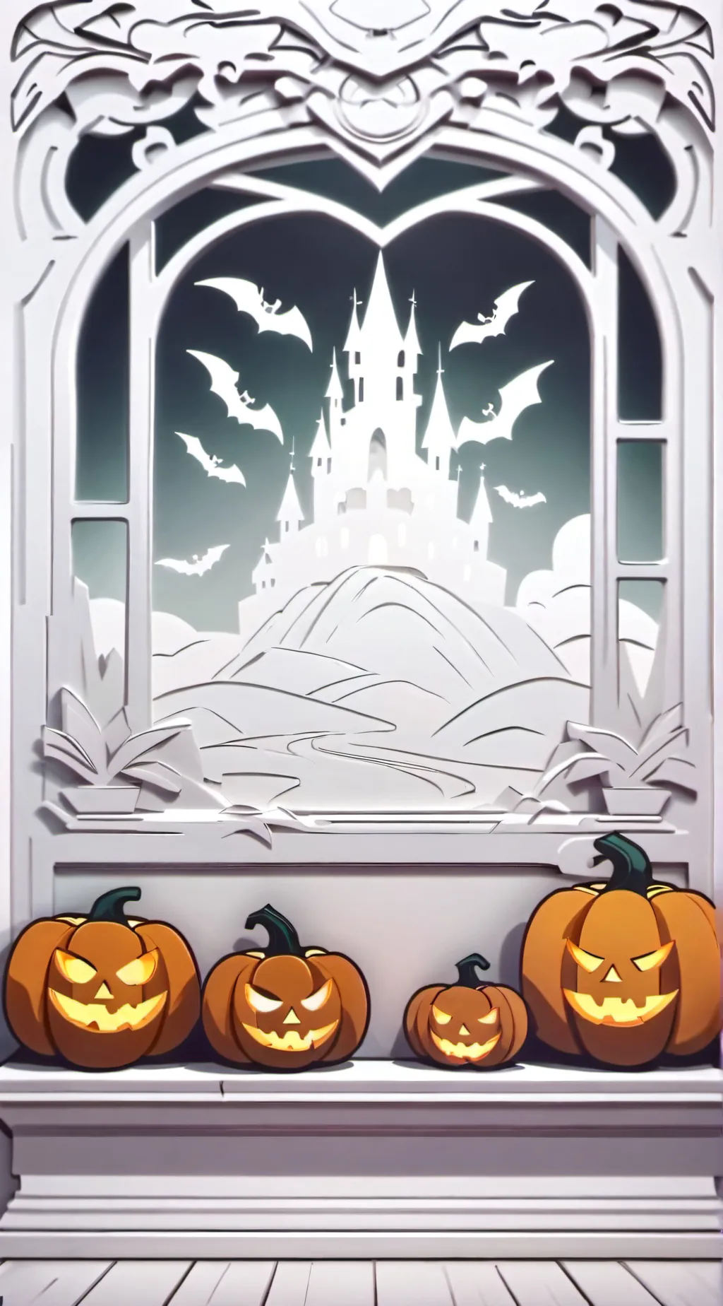 ai character: 🎃Spooky School👻 background