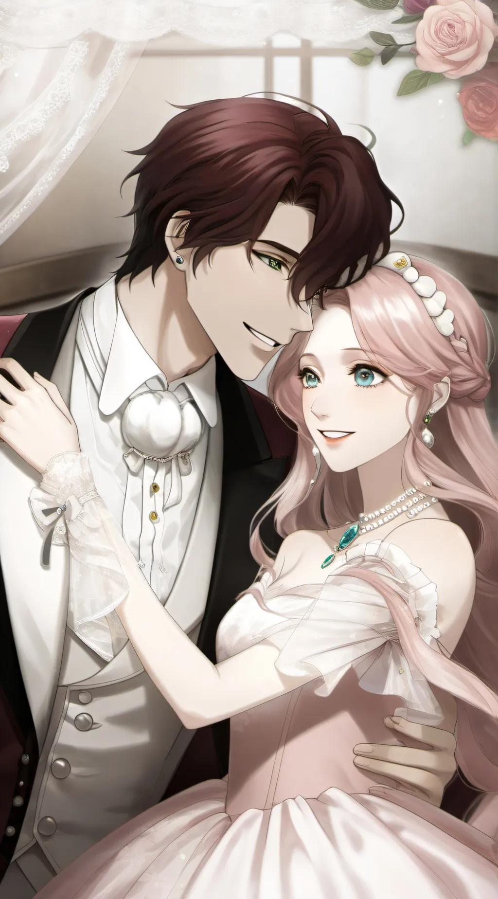 ai character: Iris and sao background