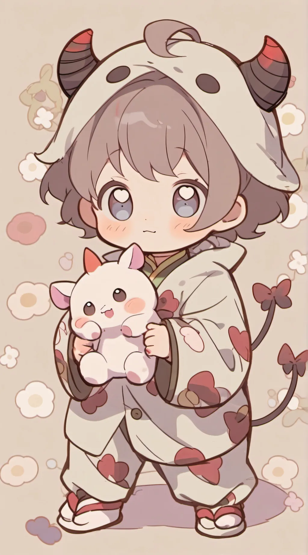 ai character: chidi devil  background