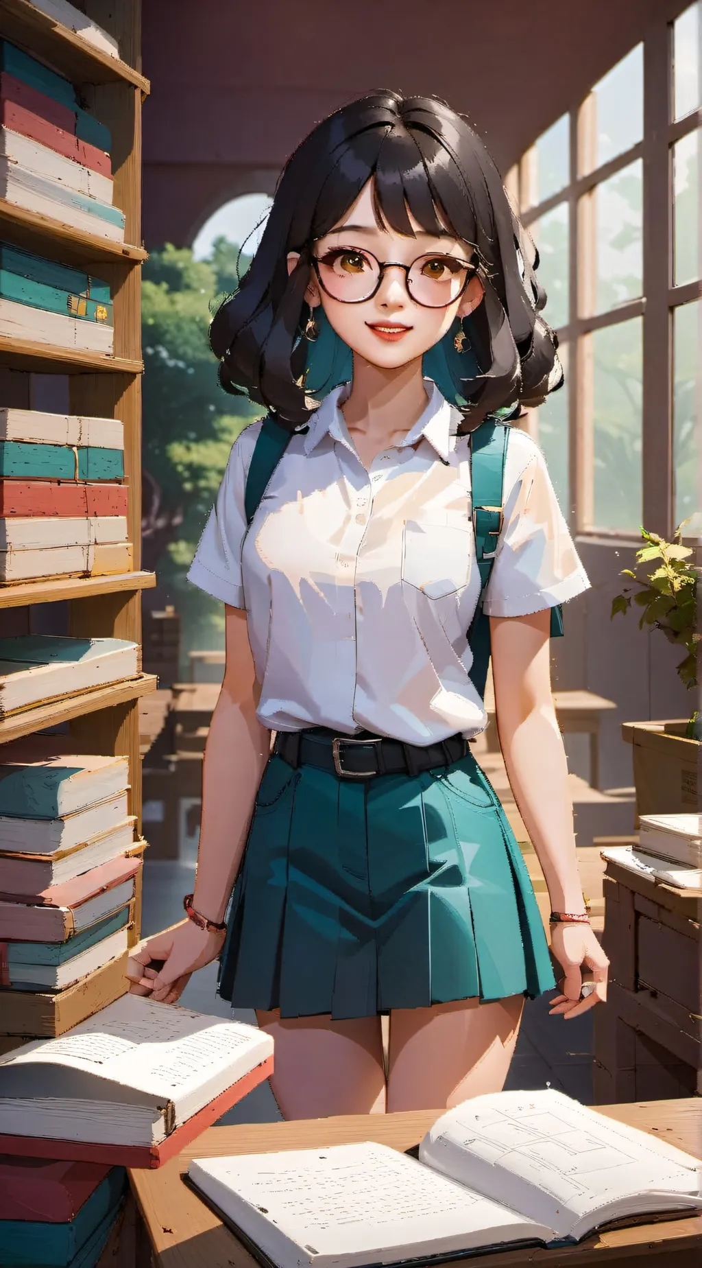 ai character: Ally  background