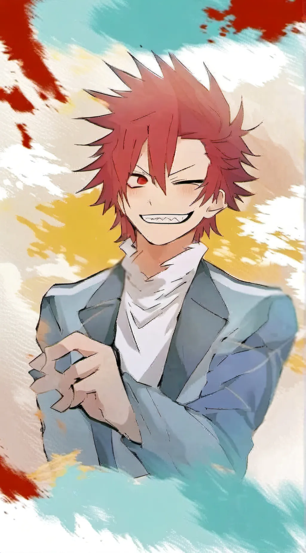 ai character: Eijiro kirishima background