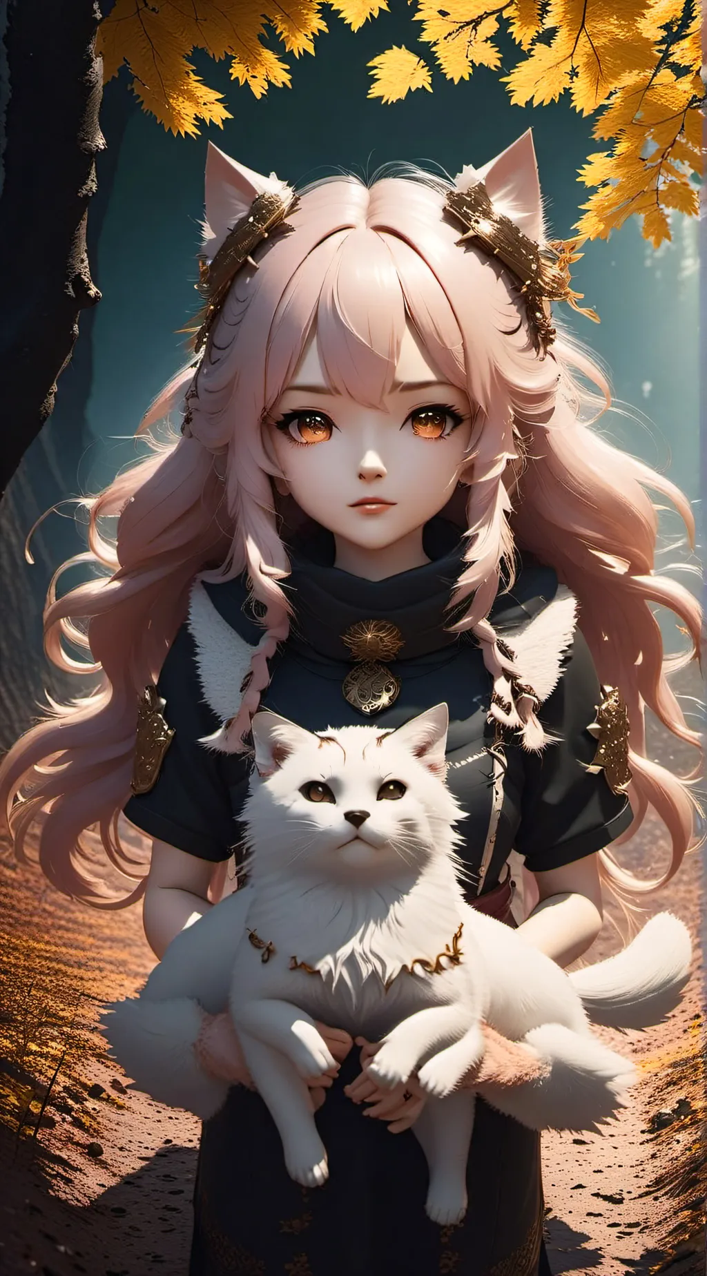 ai character: neko background
