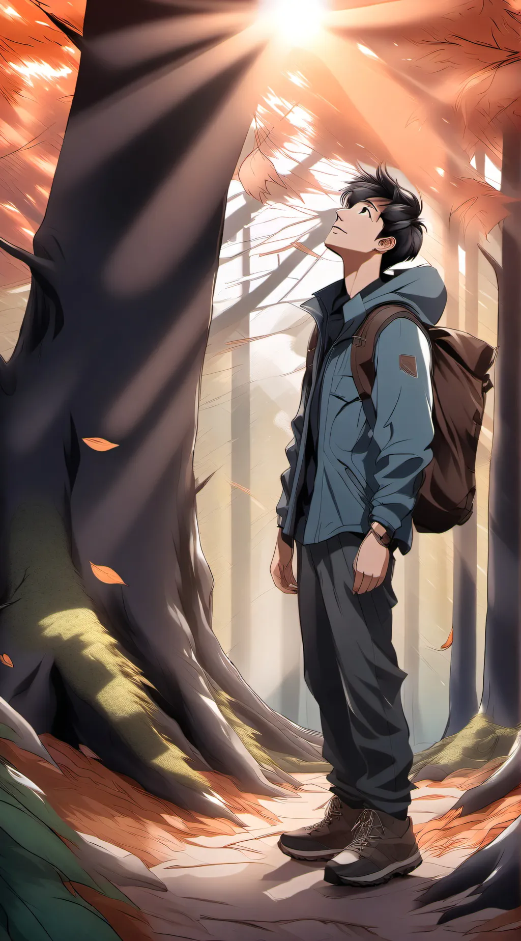 ai character: Forest background