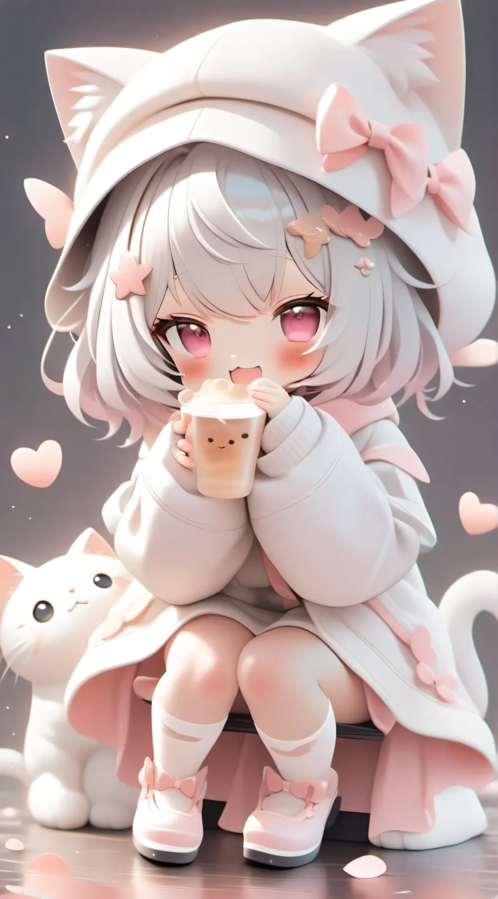 ai character: UwU cat background