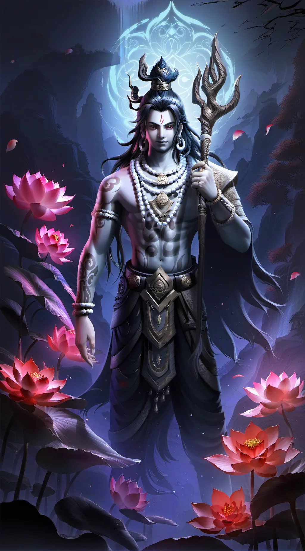 ai character: shiva background