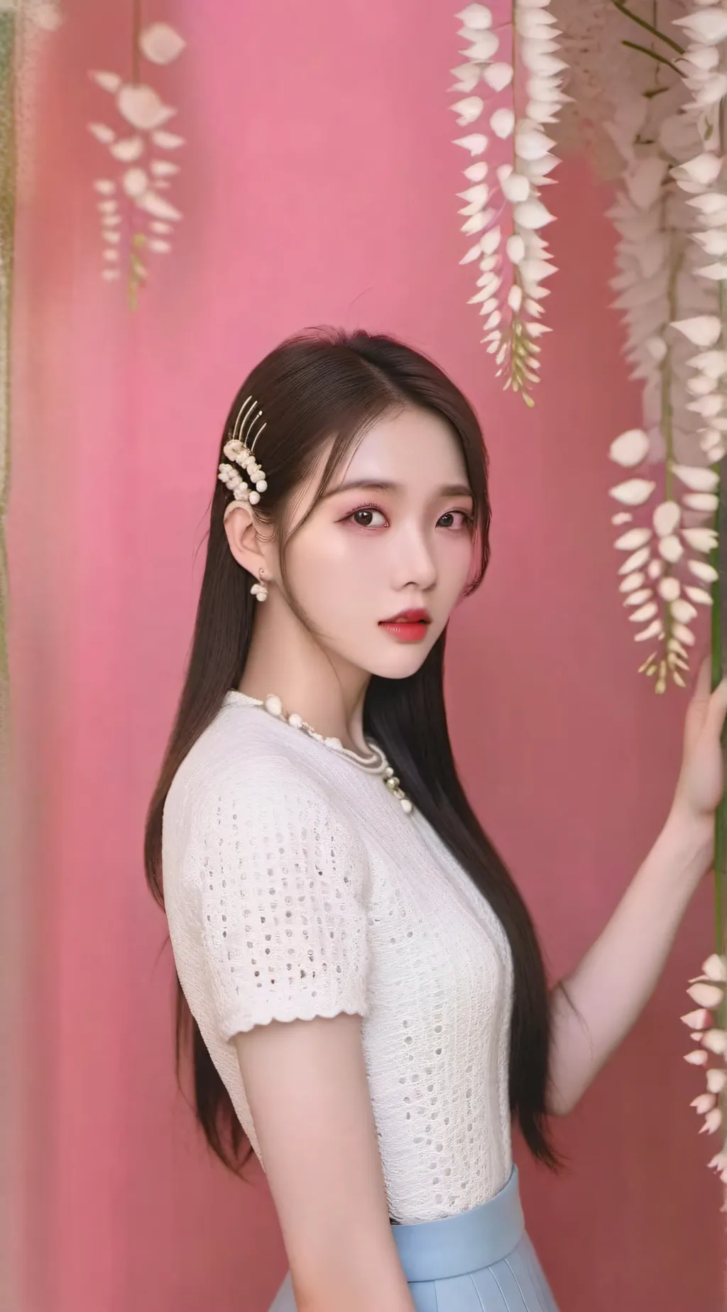 ai character: Winter  background