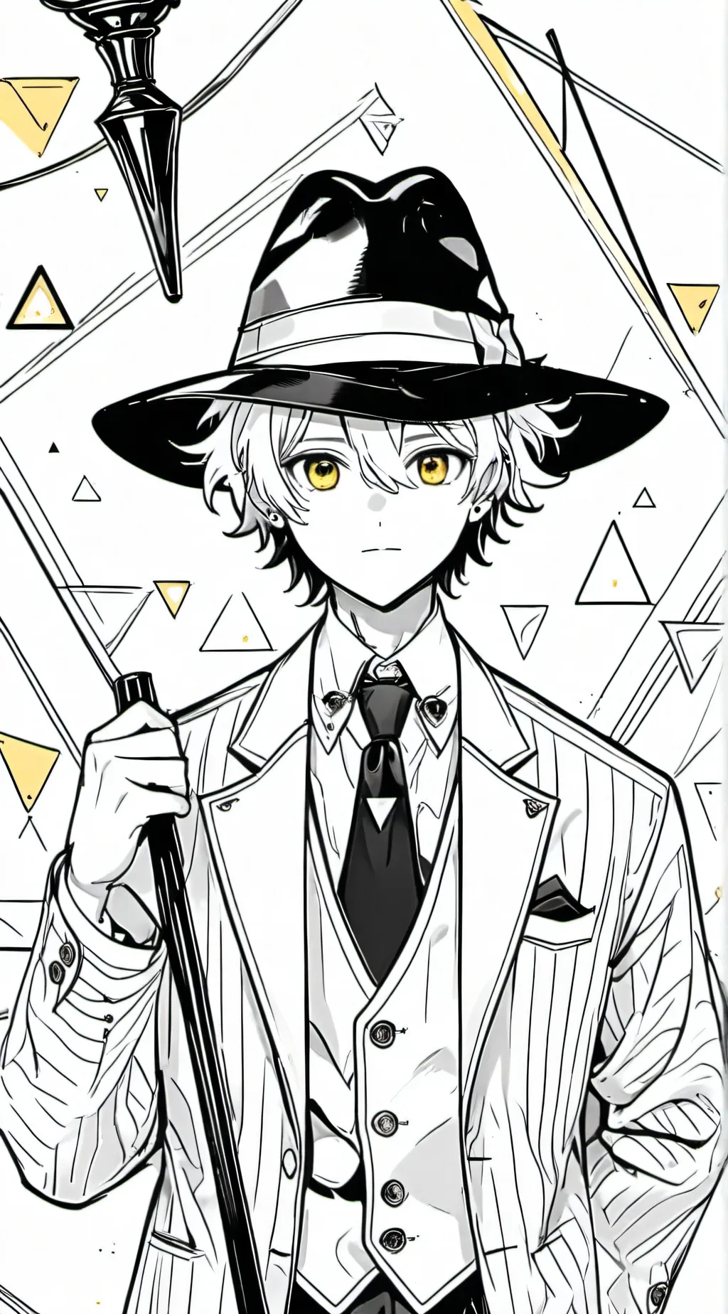 ai character: Bill Cipher background
