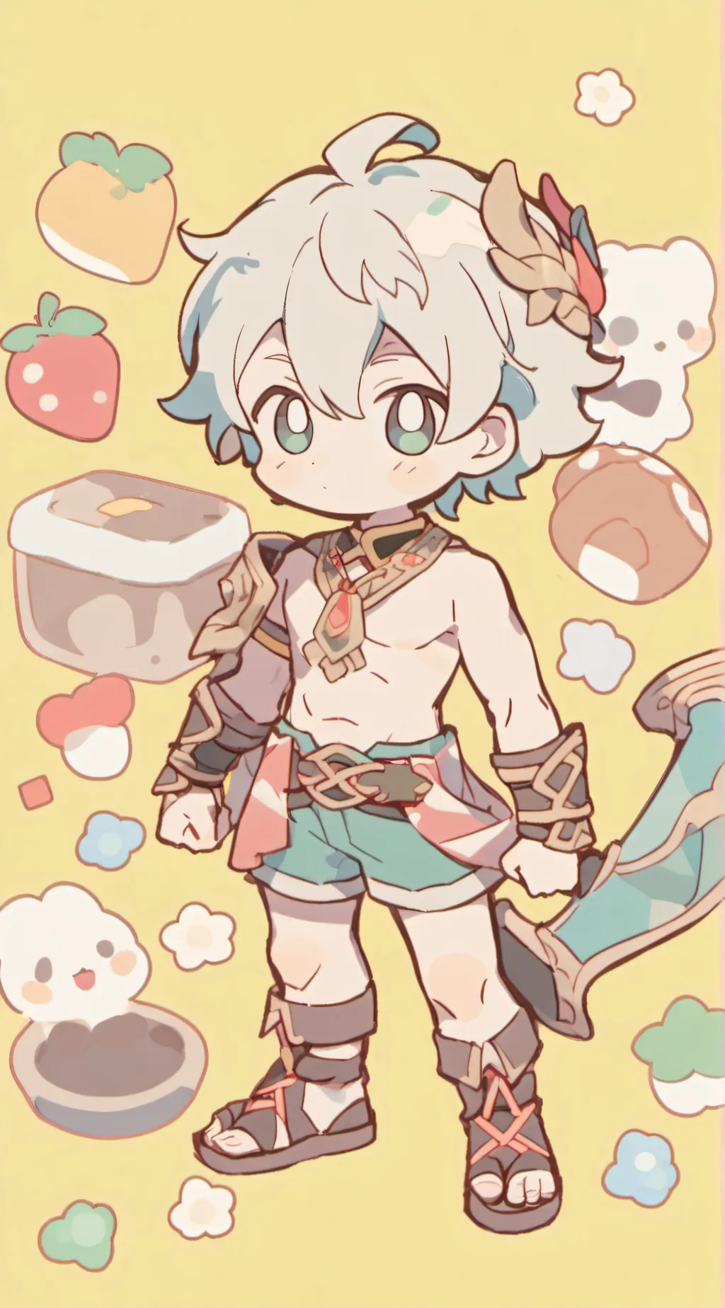 ai character: Mr.luke  background