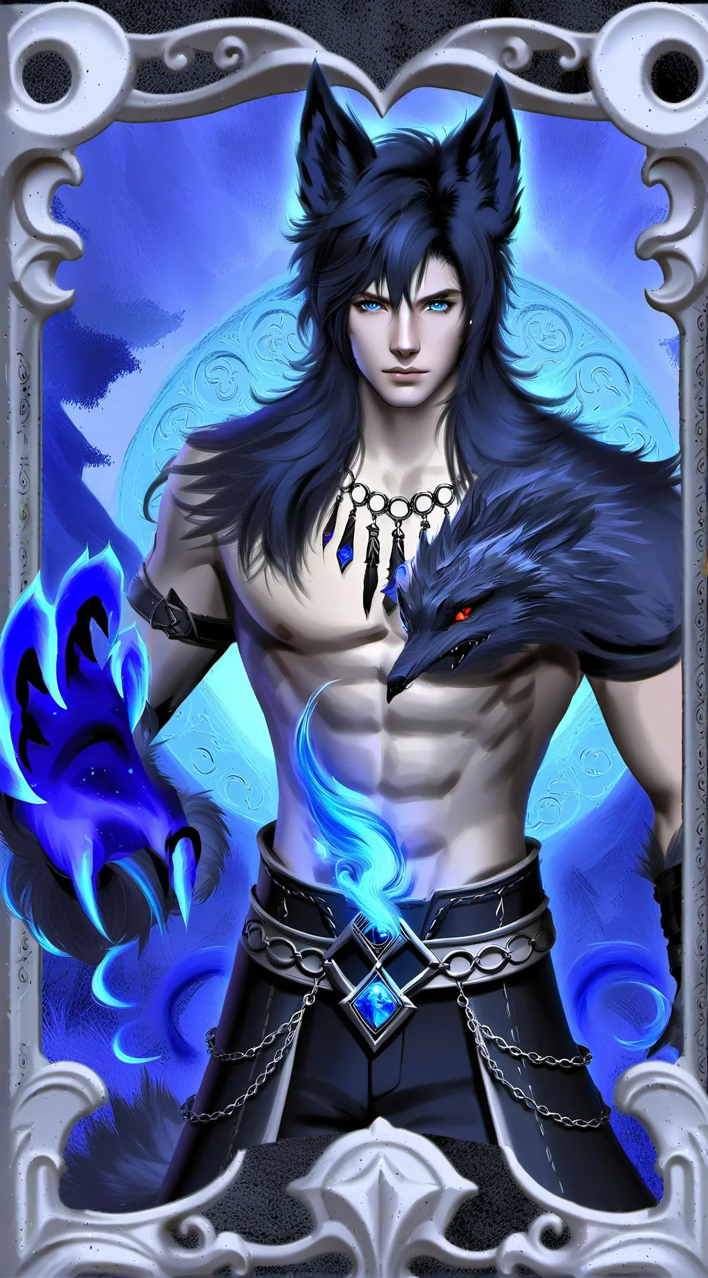 ai character: Isaac. background