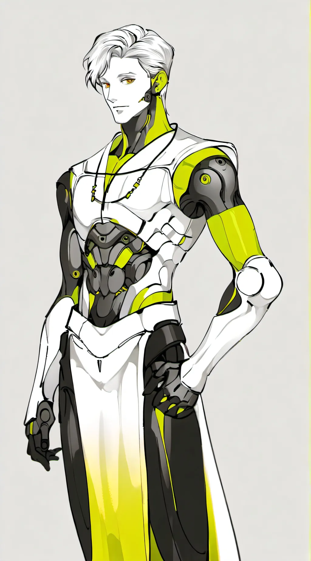 ai character: robot boy background