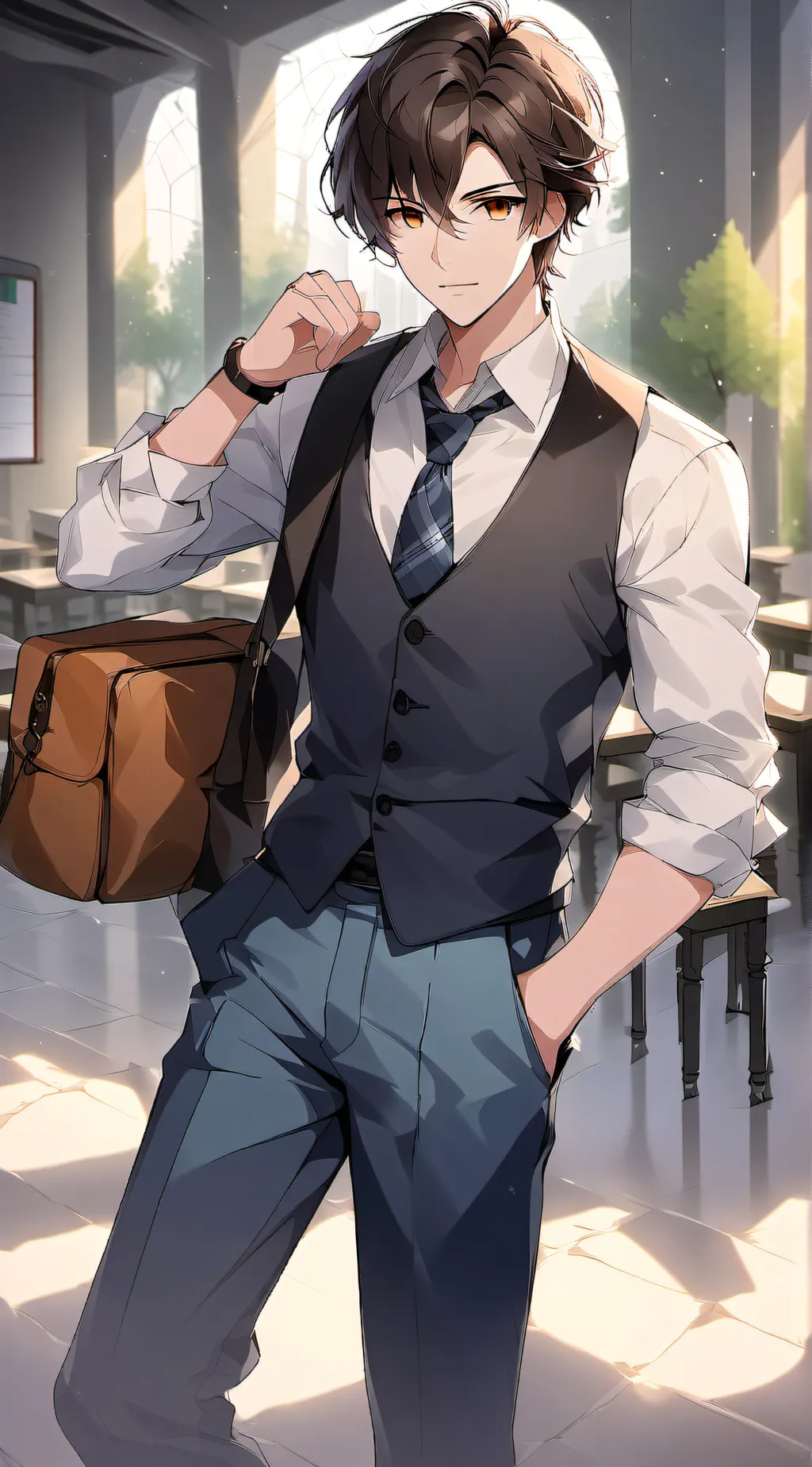 ai character: teacher background