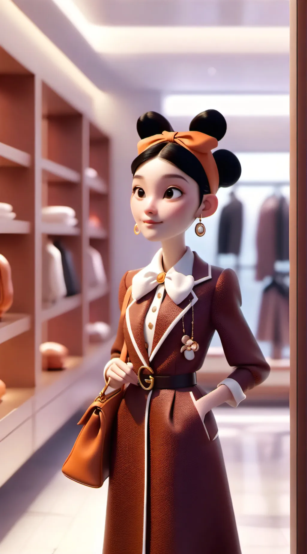 ai character: Online Stores background