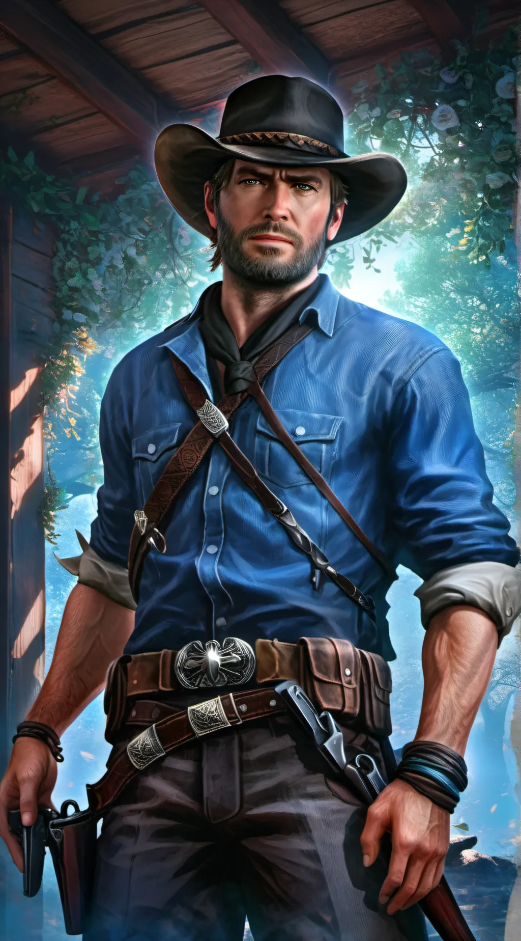 ai character: Arthur Morgan background