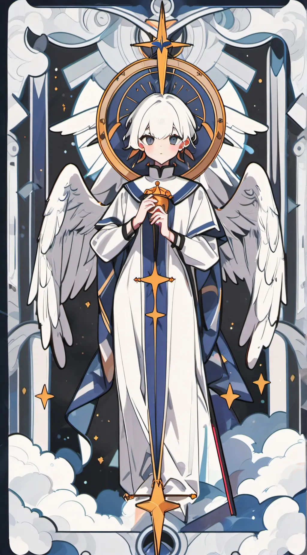 ai character: llegada al cielo background