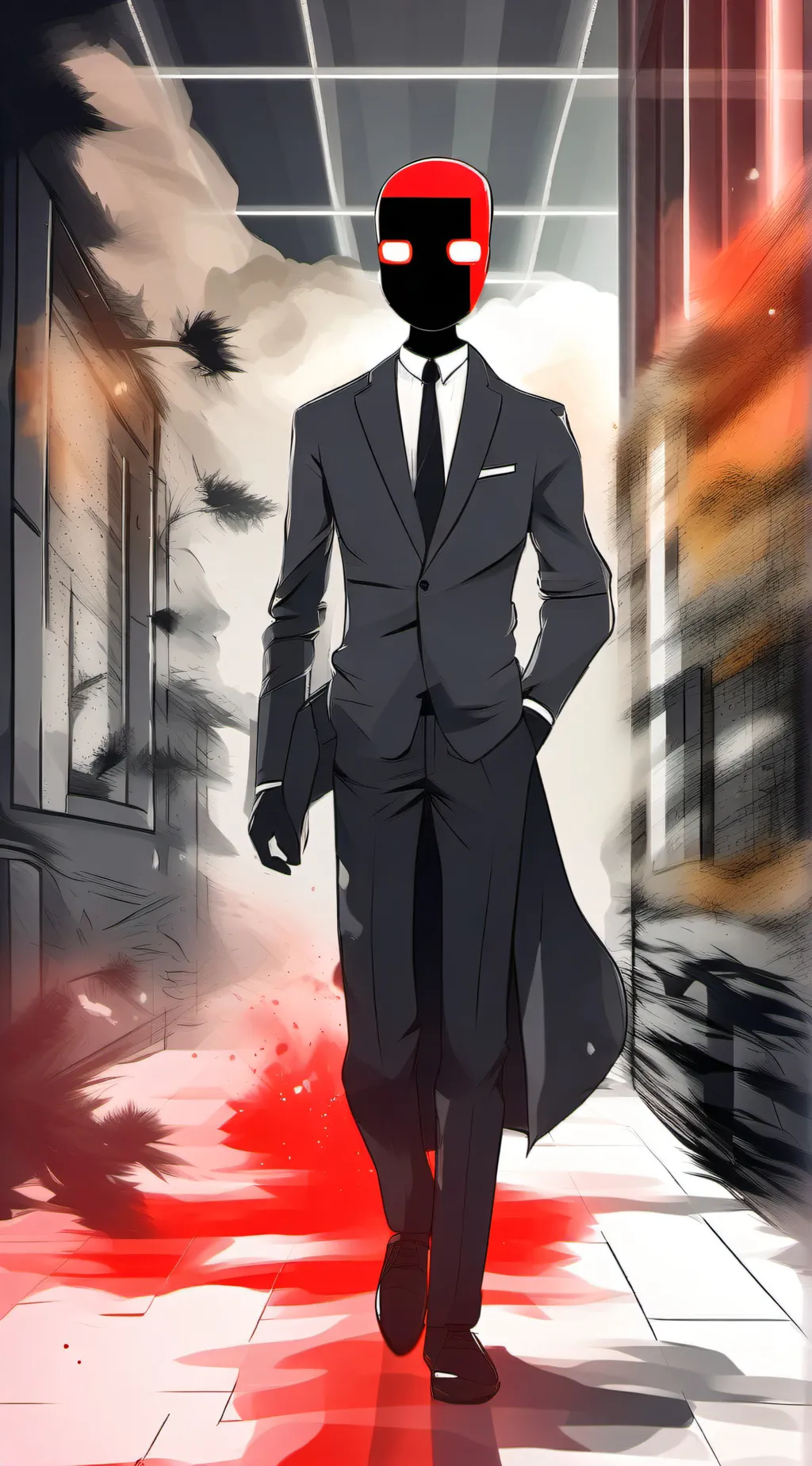 ai character: Red_textbox background