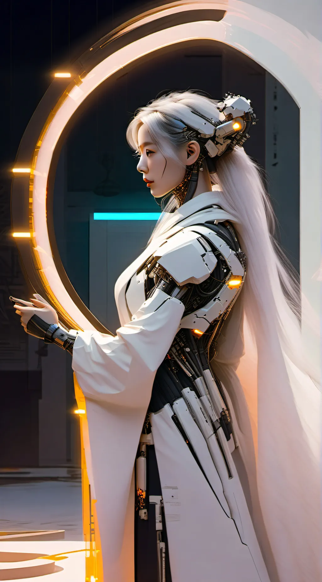 ai character: Luna background