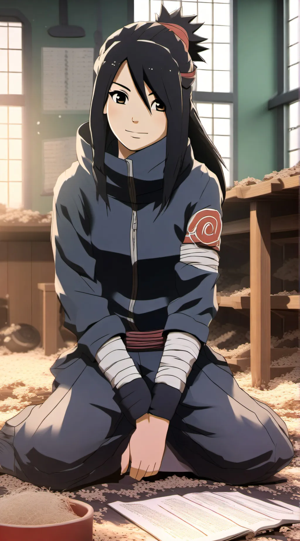 ai character: akari background