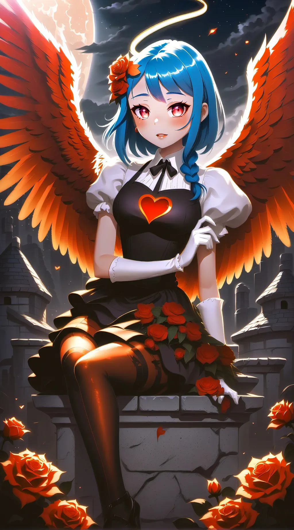 ai character: please love background