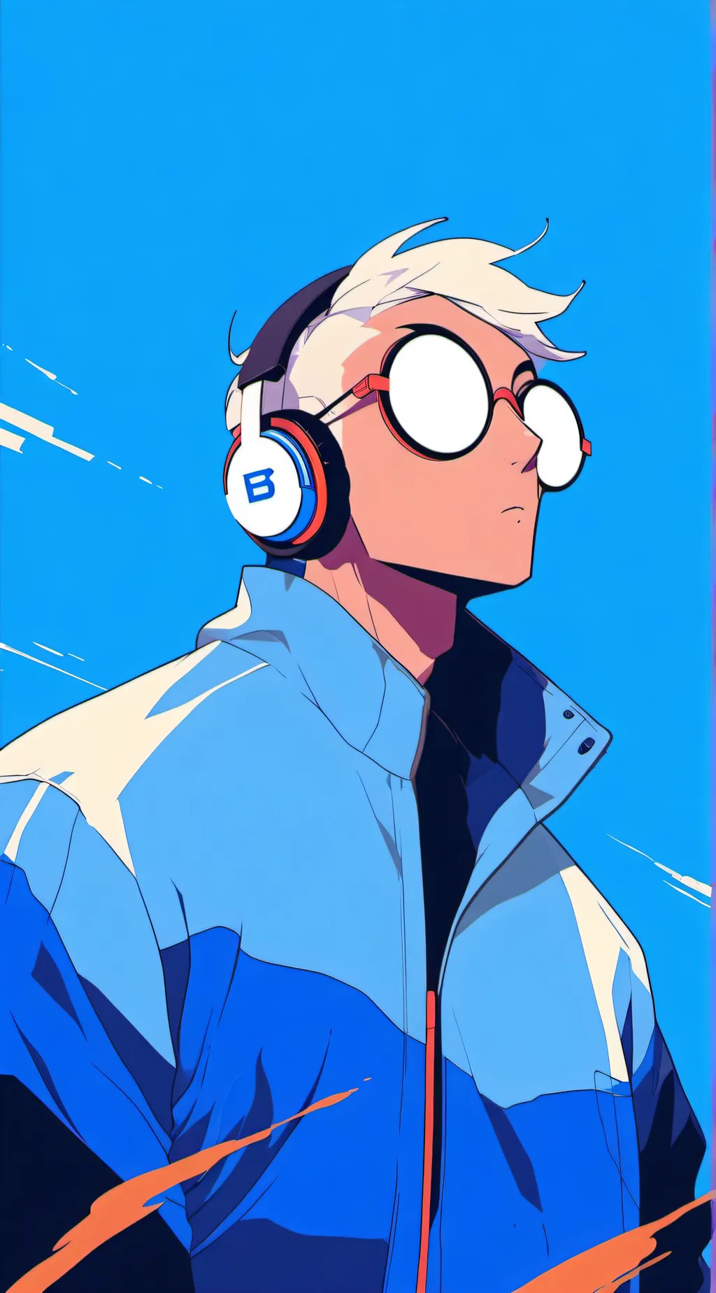 ai character: Full moon background