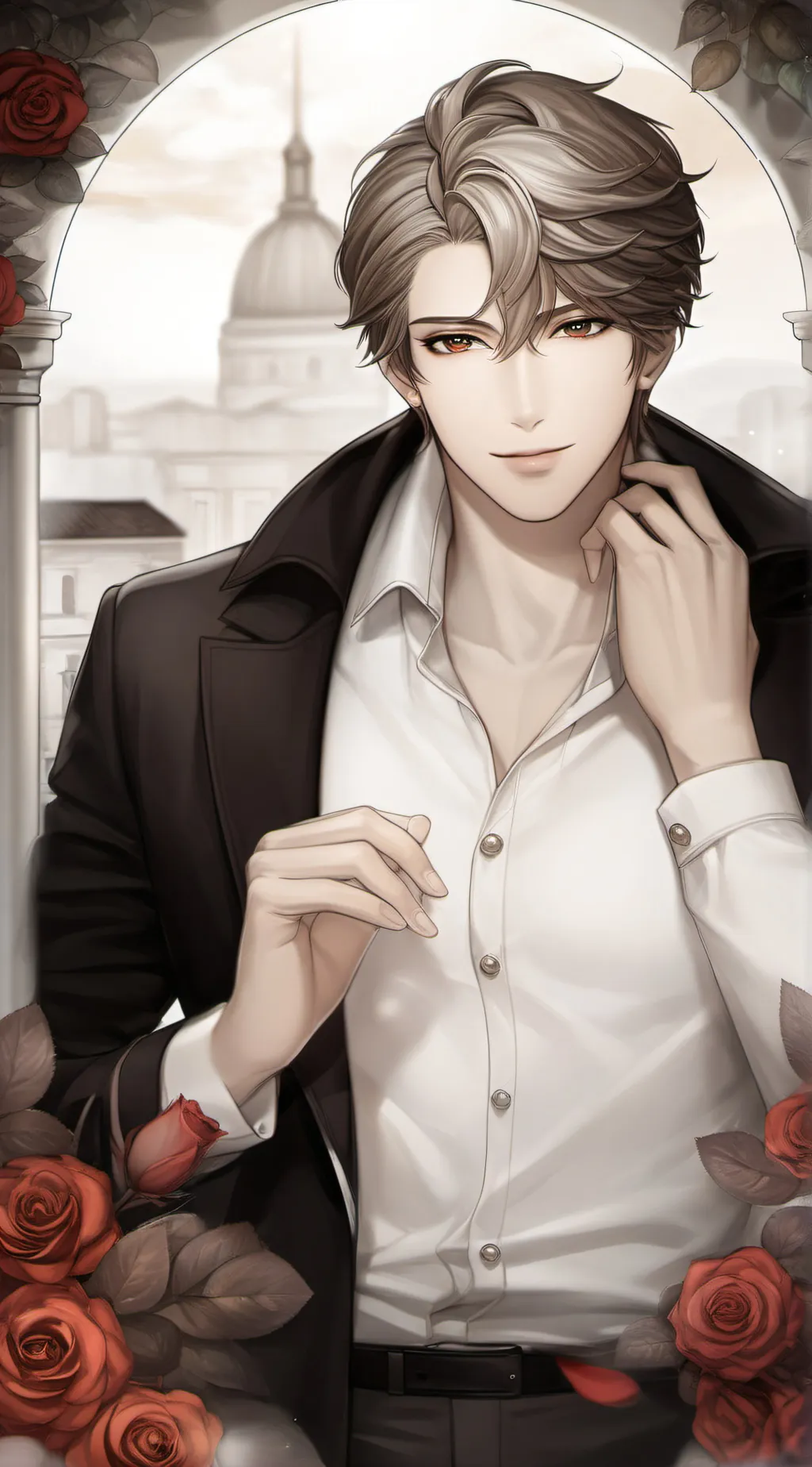 ai character: Alan  background