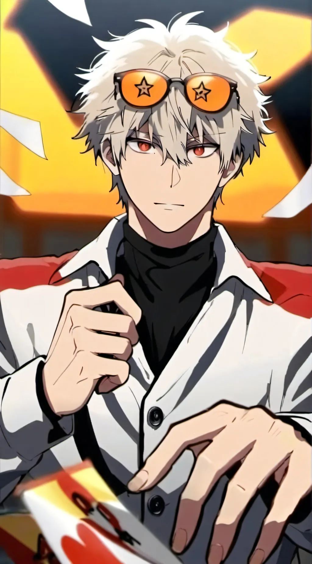 ai character: Mafia bakugo  background