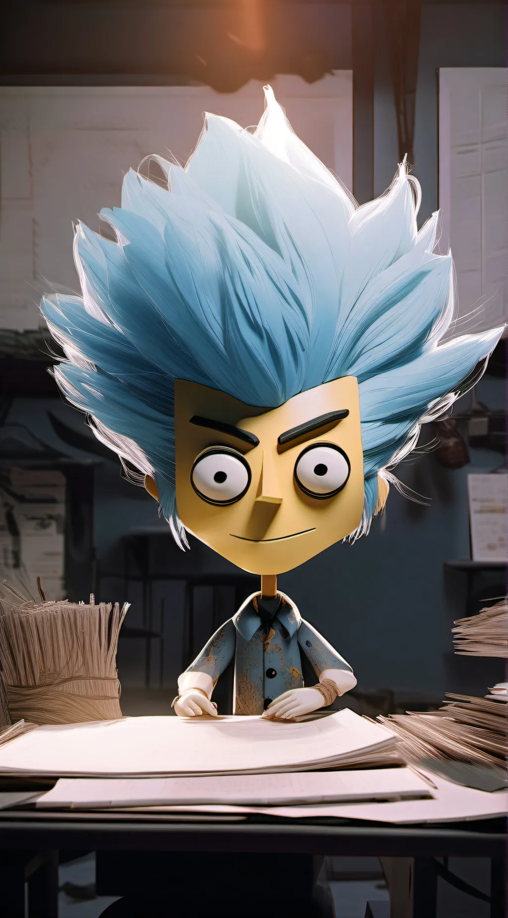 ai character: Welcome Home background