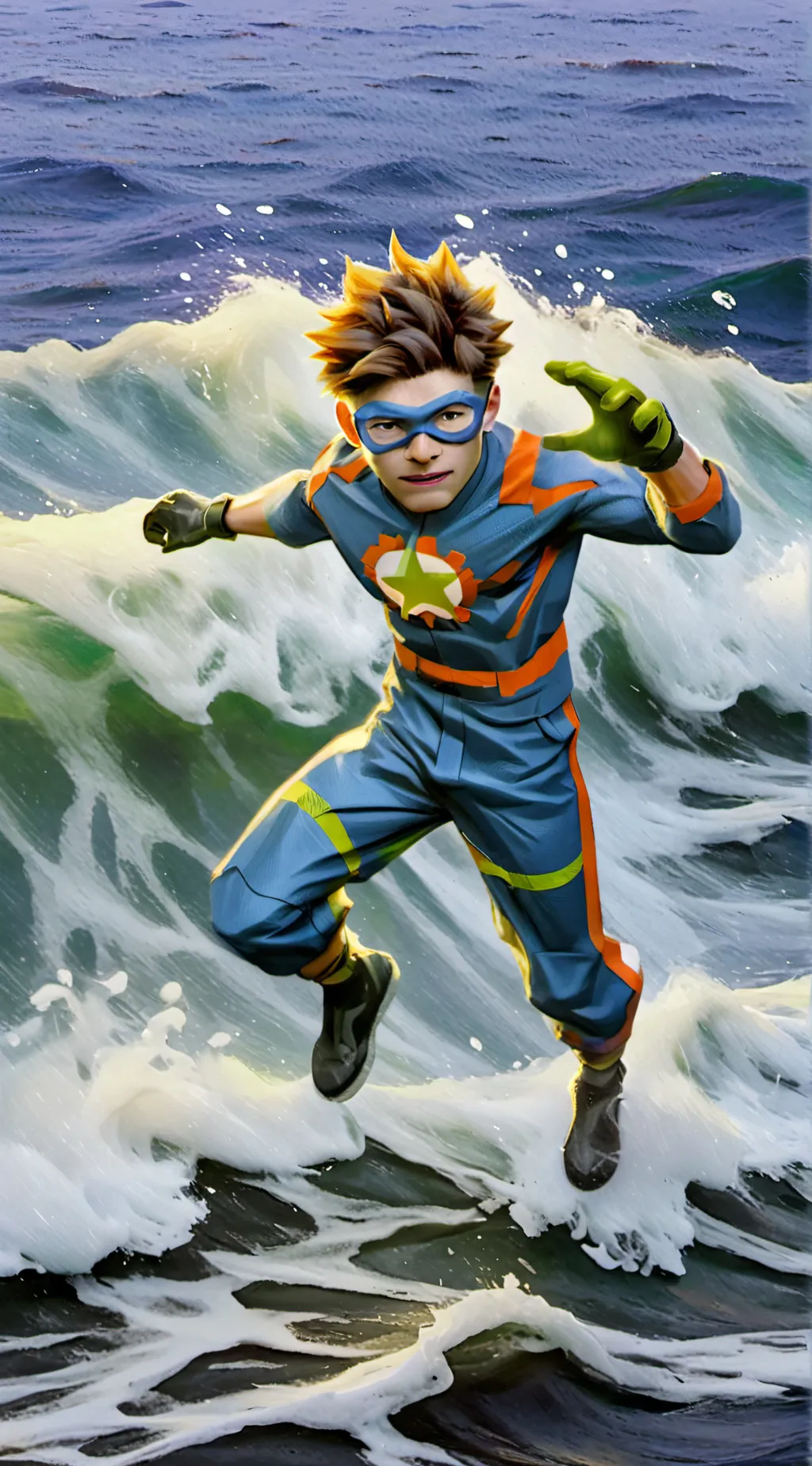 ai character: Kid danger background