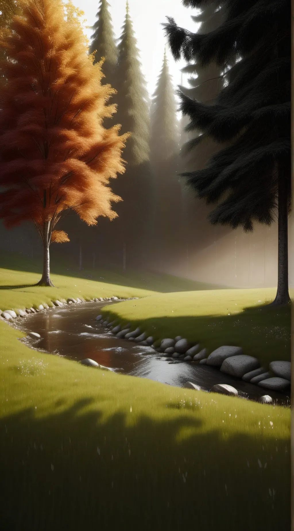 ai character: kind grass background