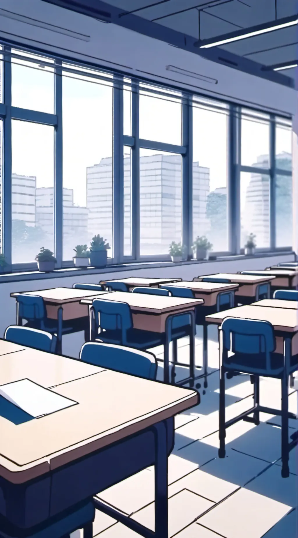 ai character: Mha class trip background