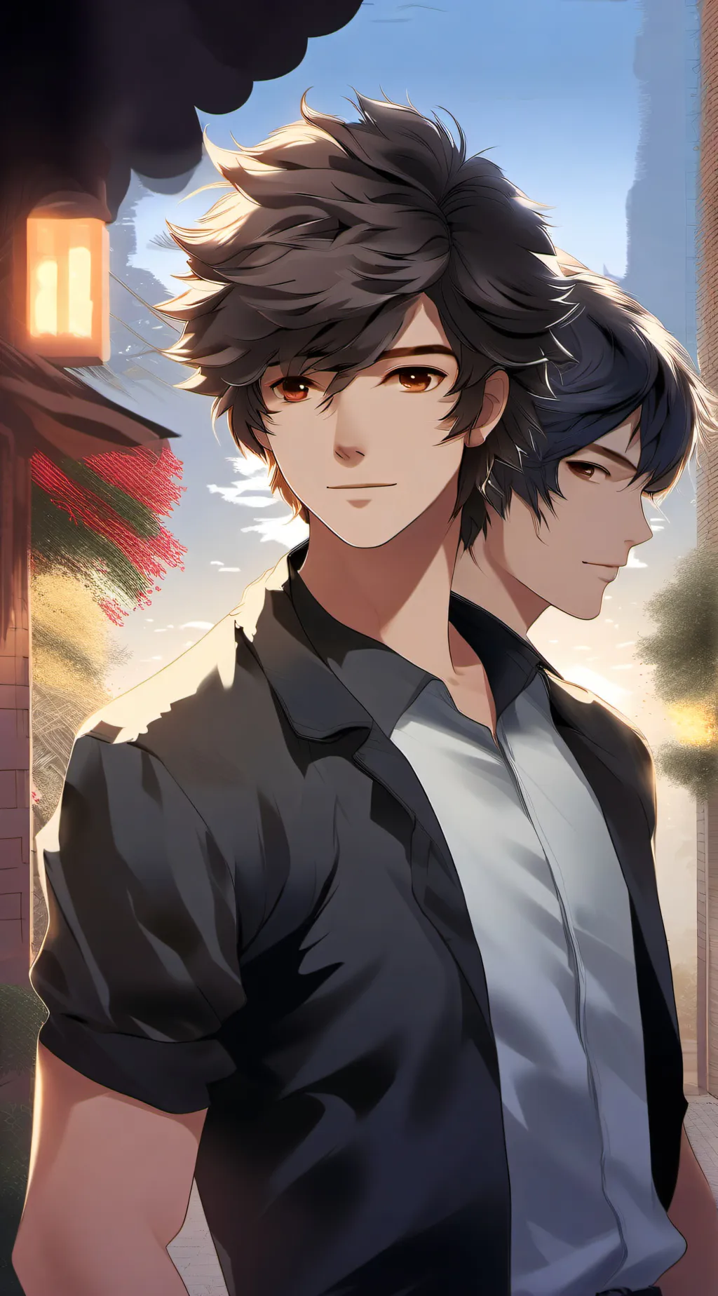 ai character: Zane and Aaron￼ background