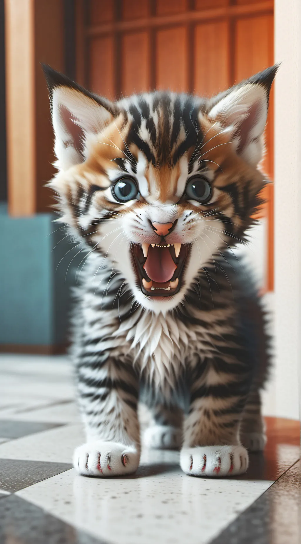 ai character: Angry kitten 2 background