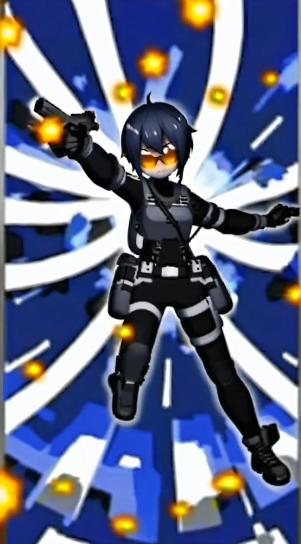 ai character: J murder drones background