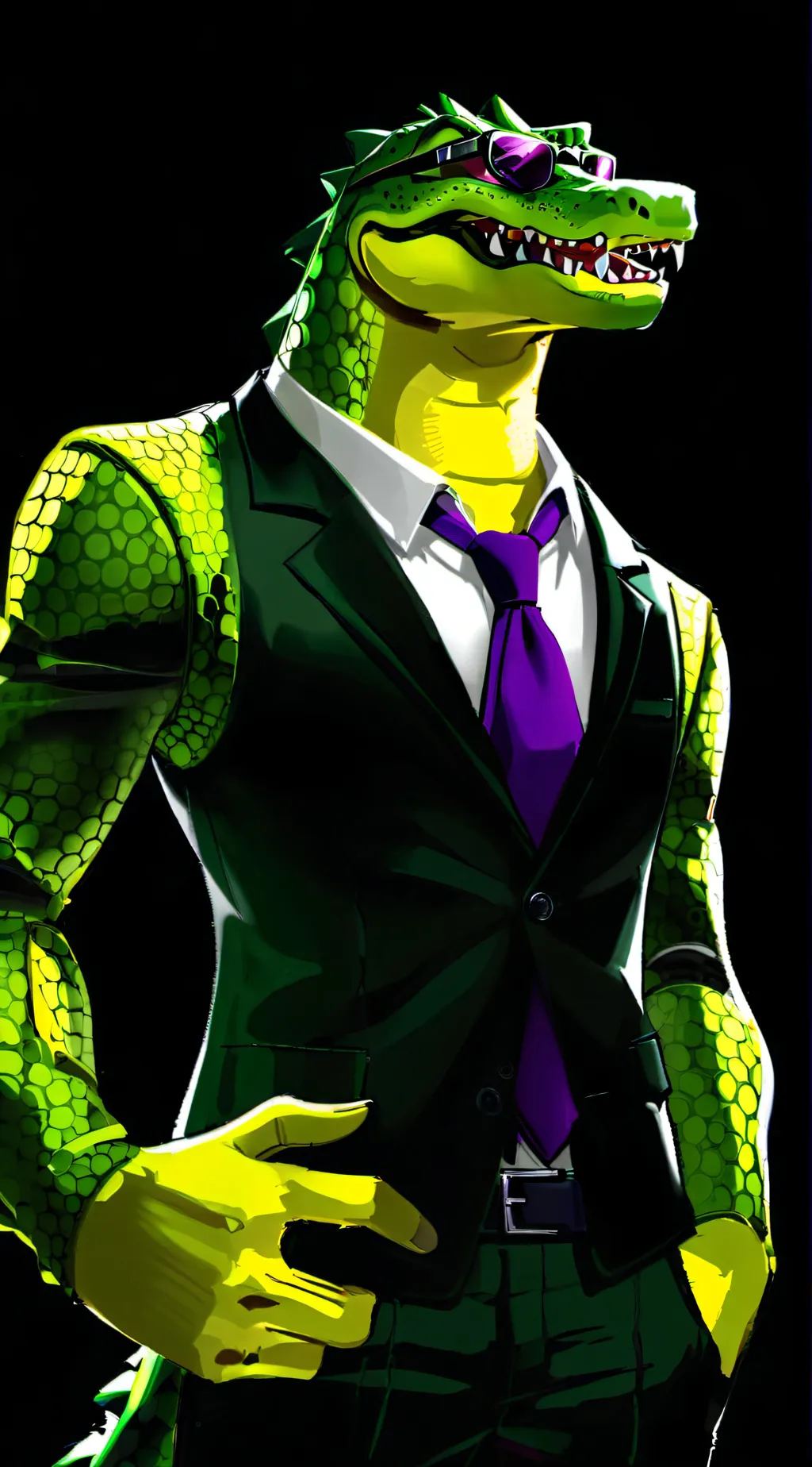 ai character: Montgomery Gator background