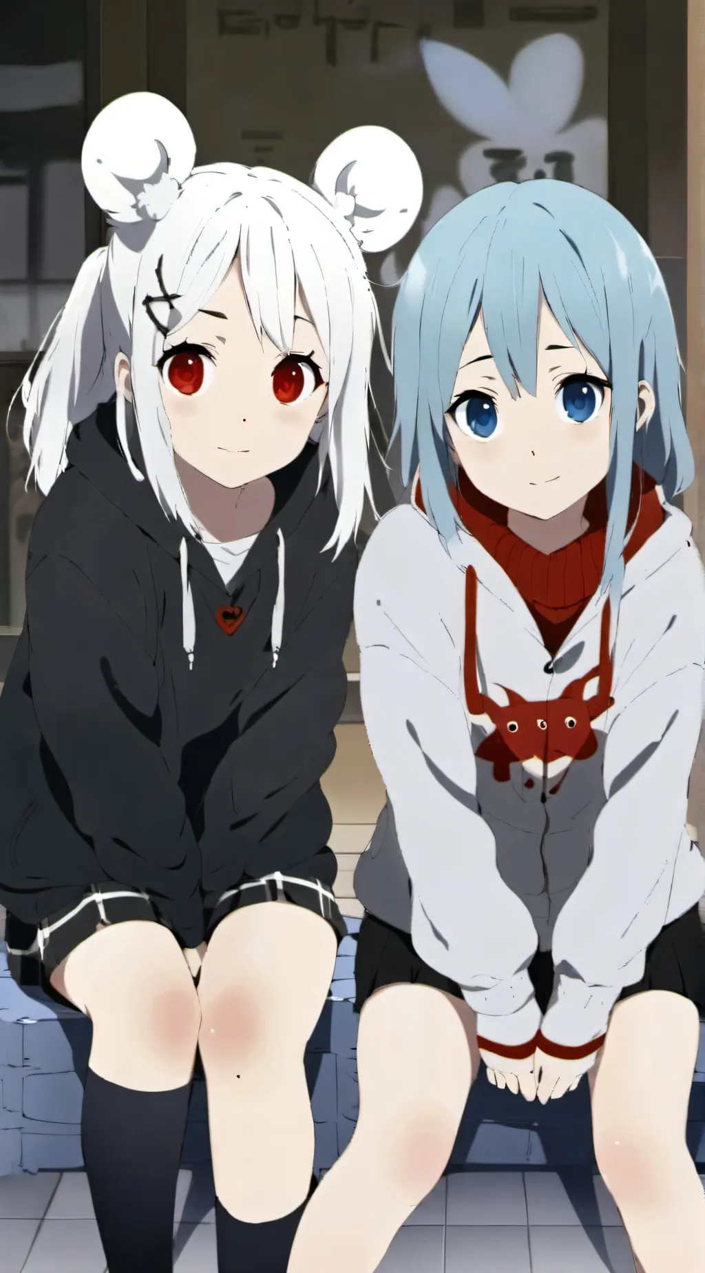 ai character: Luna and Lina background