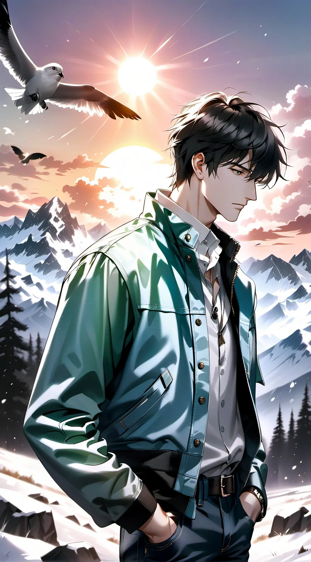 ai character: John Johnson  background