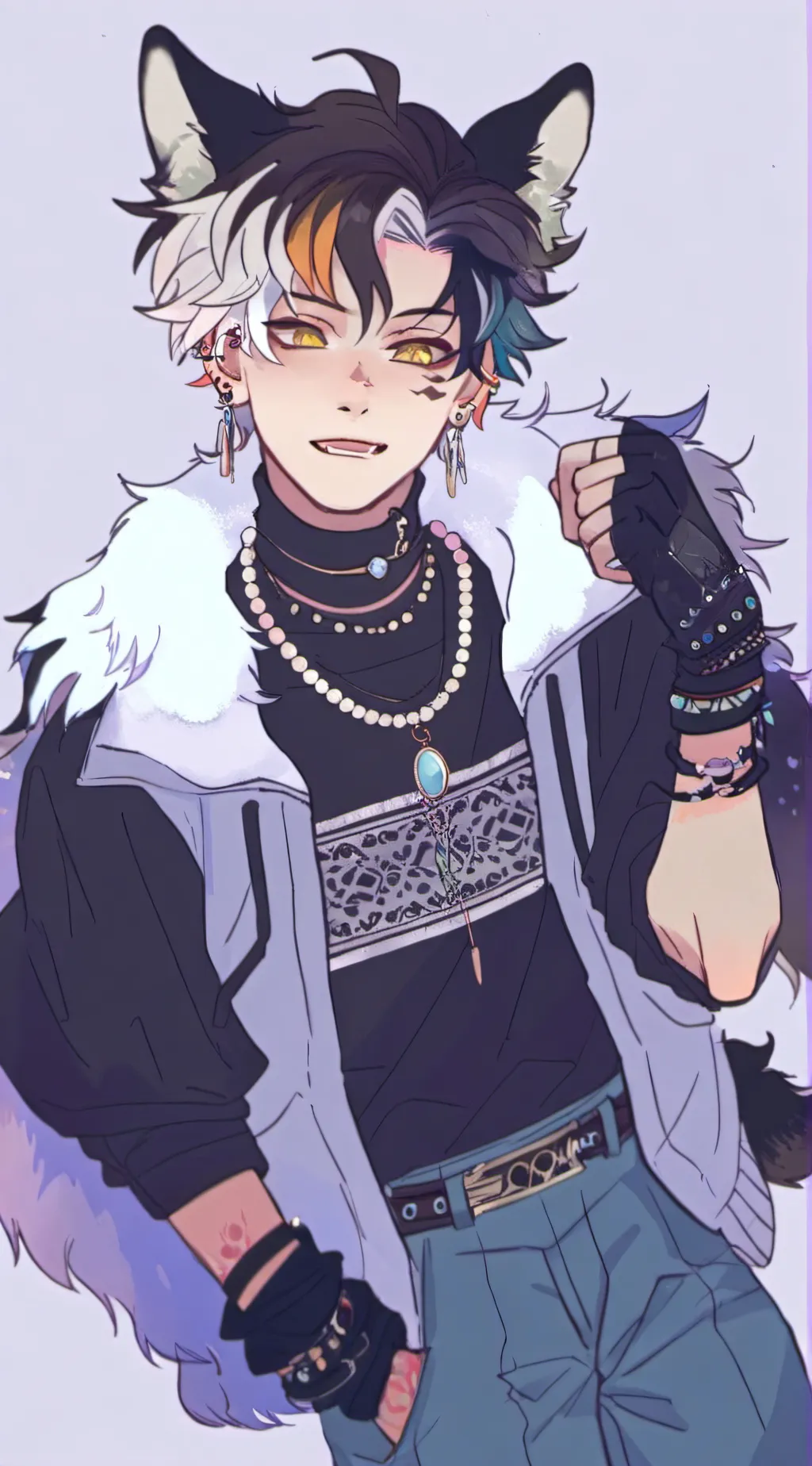 ai character: Kuroshiro (Mha OC) background