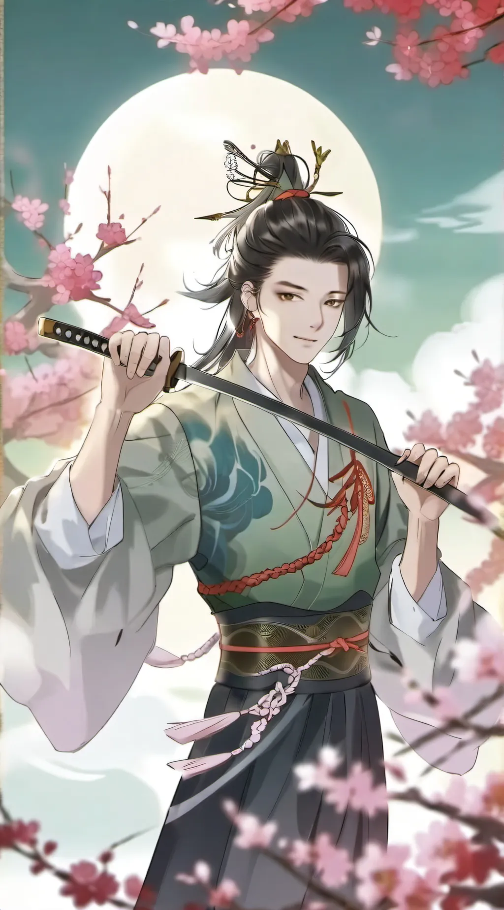 ai character: demon slayer background