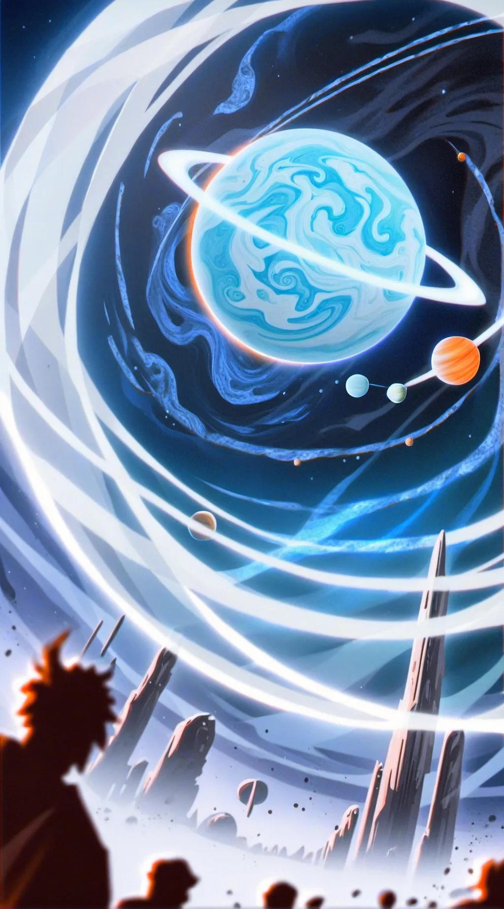 ai character: Solar system background