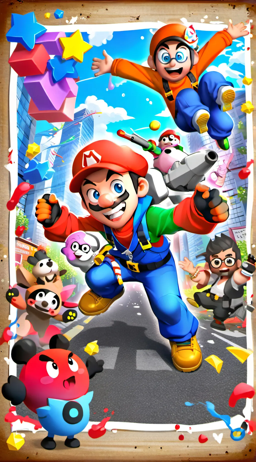 ai character: SMG4 crew background