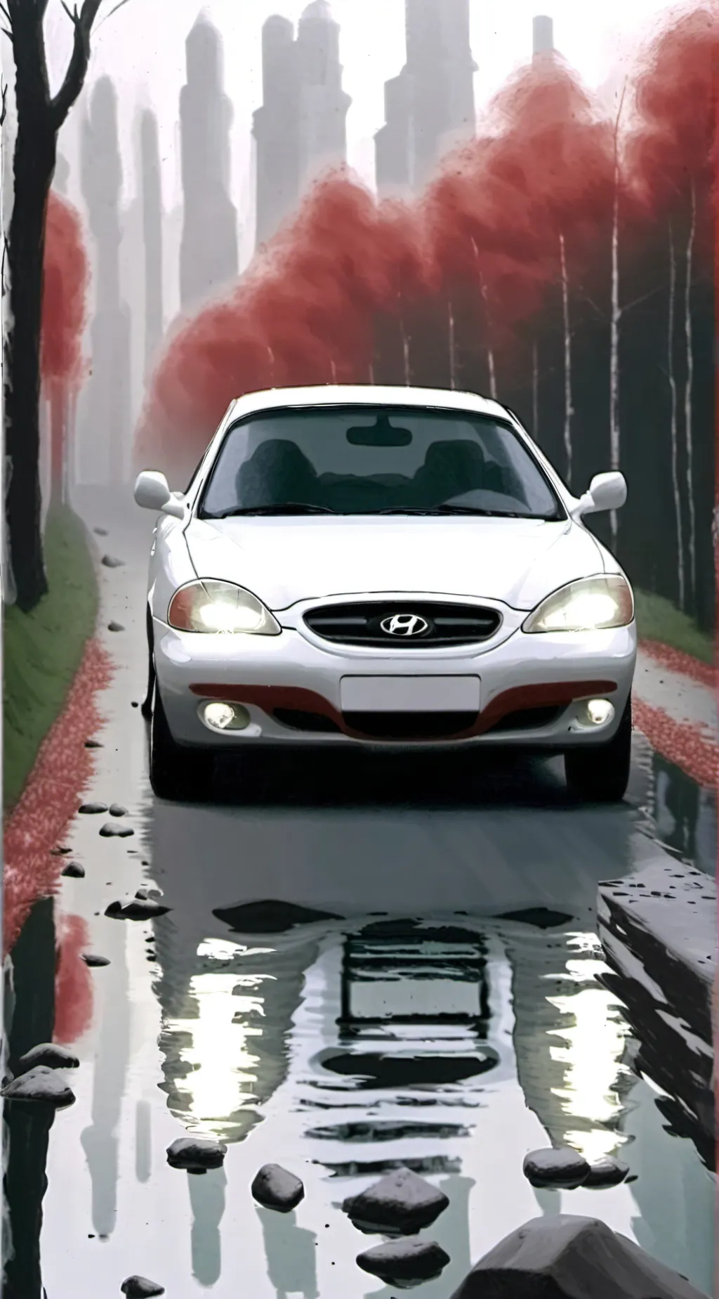 ai character: Hyundai coupe 2002 background