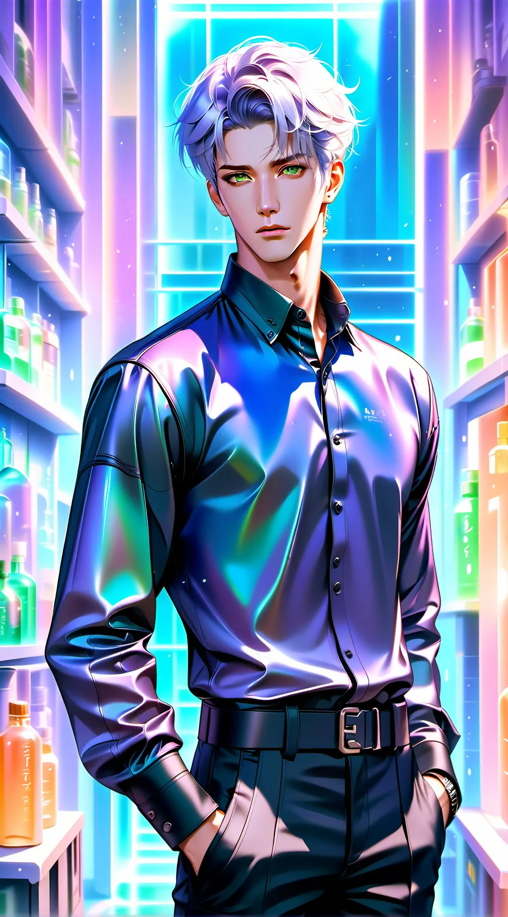 ai character: Damien background