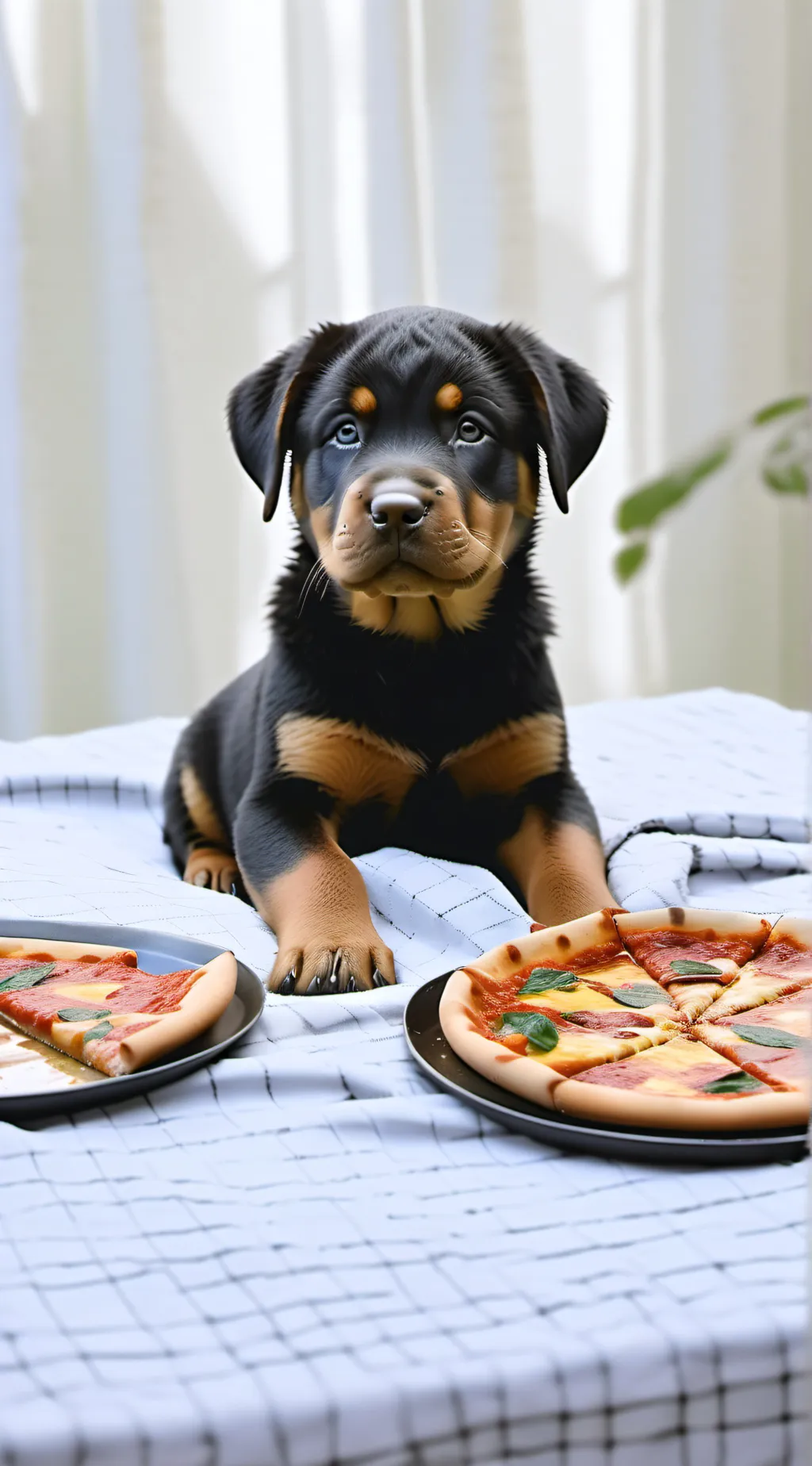 ai character: Pizza background