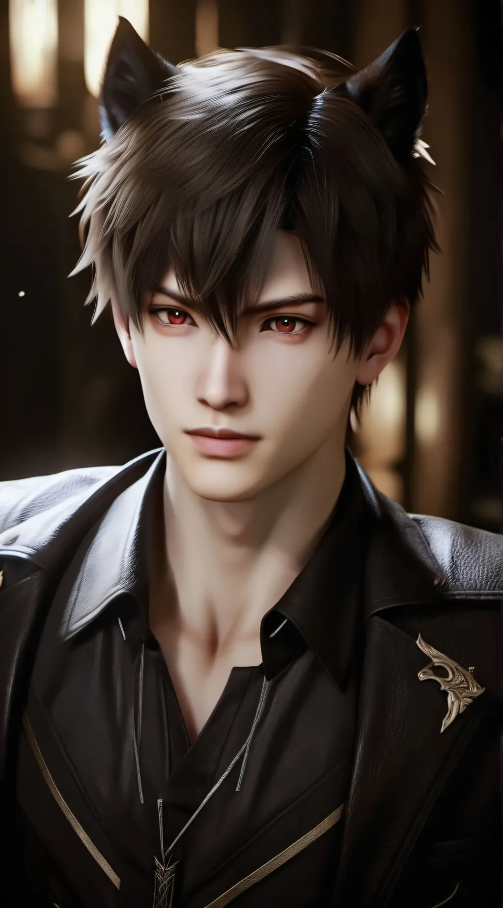 ai character: Ash: The Wolf Boy background