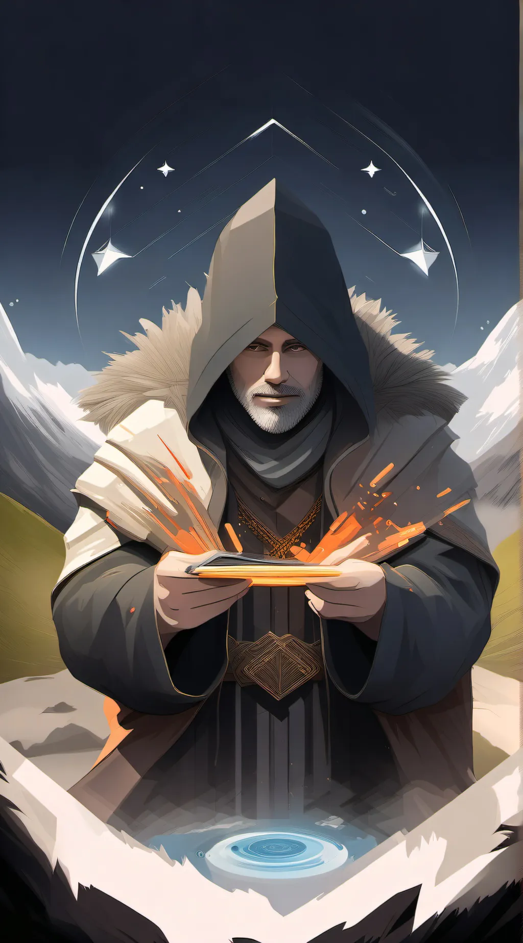 ai character: art show off! background