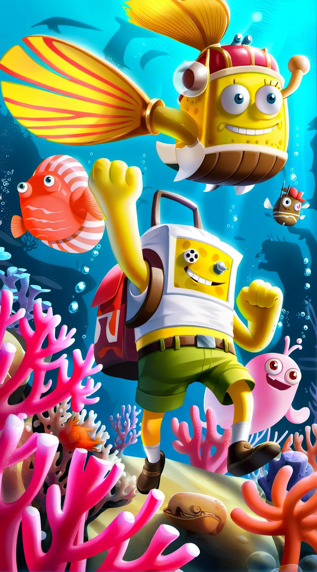 ai character: spongebobs world  background