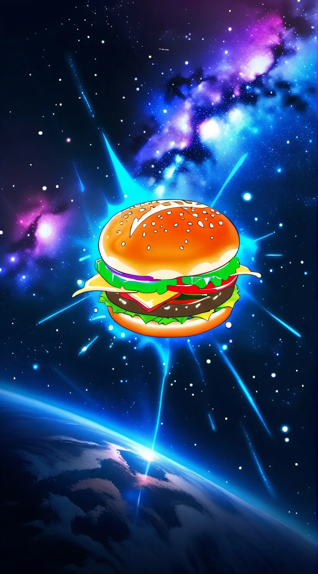 ai character: Cheeseburger background