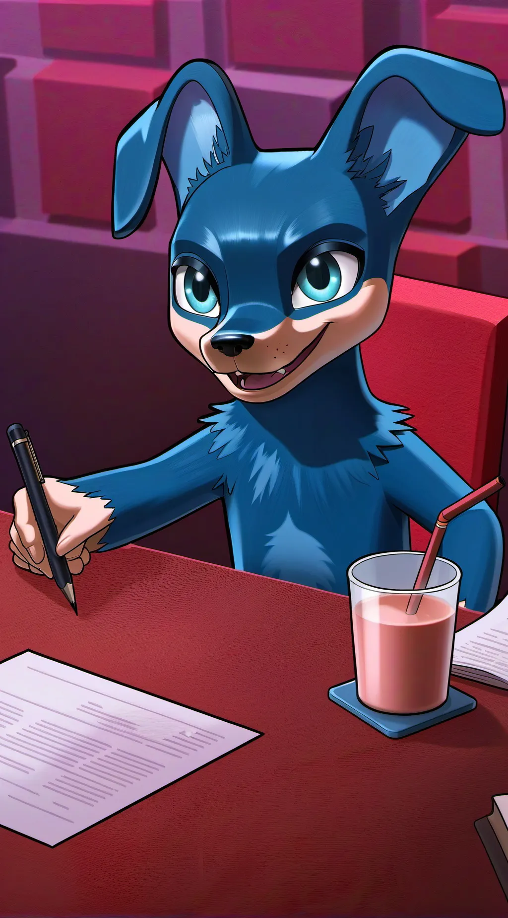 ai character: Sign a contrent  background